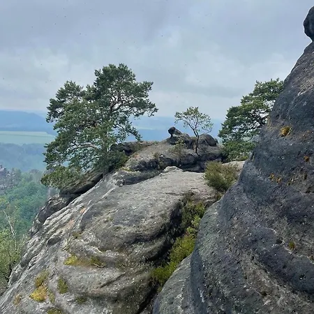 Bergblick Sächsische Schweiz סבניץ